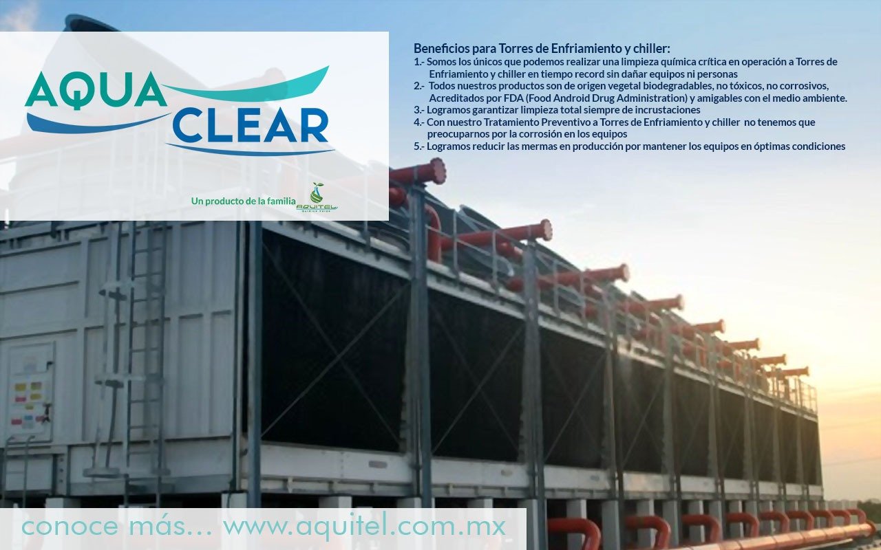 Aqua Clear System — Desincrustante para Torres de Enfriamiento y Chiller